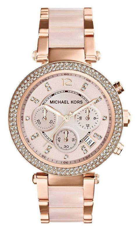 michael kors watch with swarovski crystals